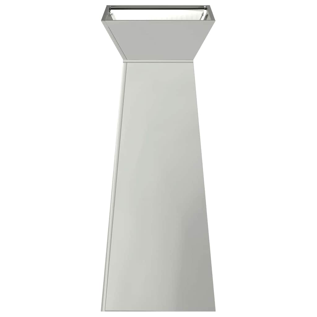 Säulen Pflanzer 2 Stk. Silber 40 x 40 x 100 cm Verzinkter Stahl