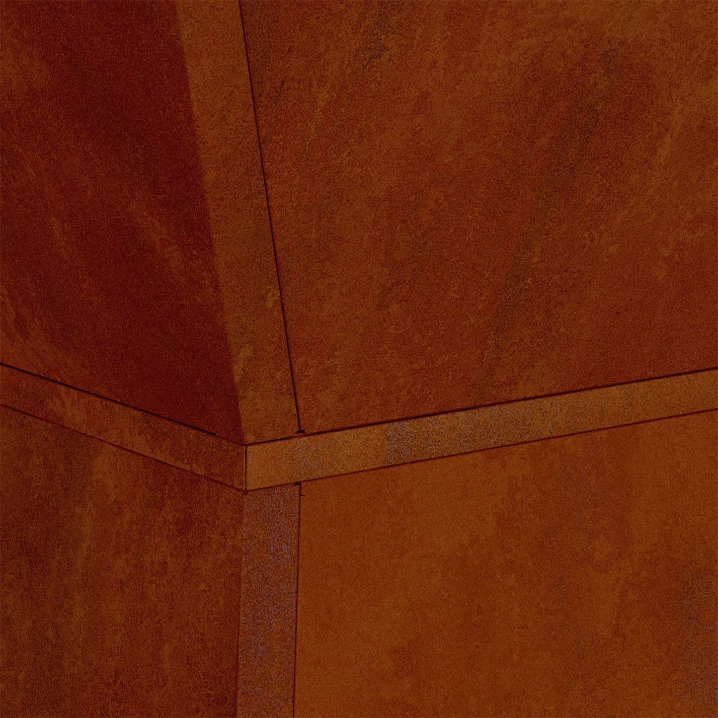 Säulen Pflanzer Rostoptik 40 x 40 x 100 cm Wetterfeststahl