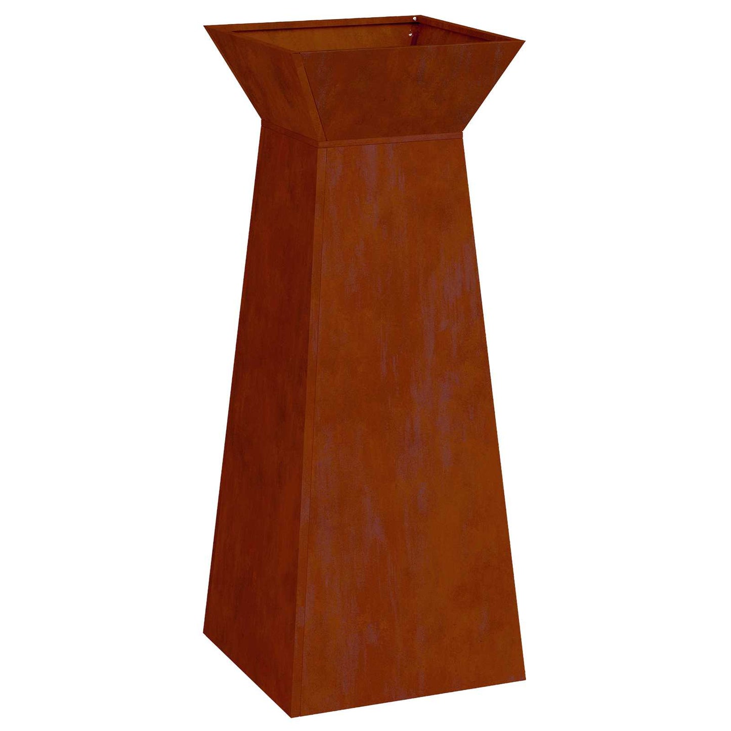 Säulen Pflanzer 2 Stk. Rostoptik 40 x 40 x 100 cm