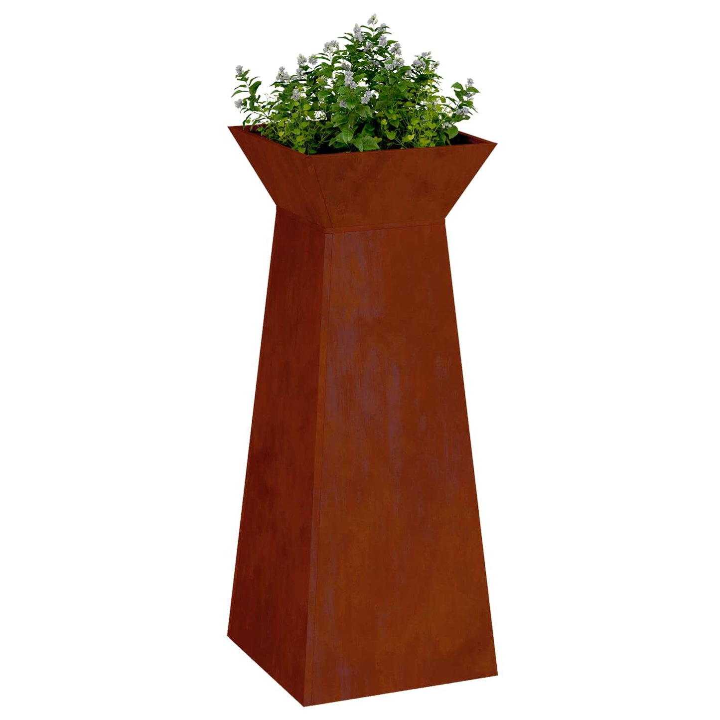 Säulen Pflanzer 2 Stk. Rostoptik 40 x 40 x 100 cm