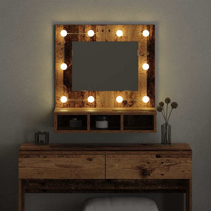 Spiegelschrank Altholz 60 x 31,5 x 62 cm Holzwerkstoff