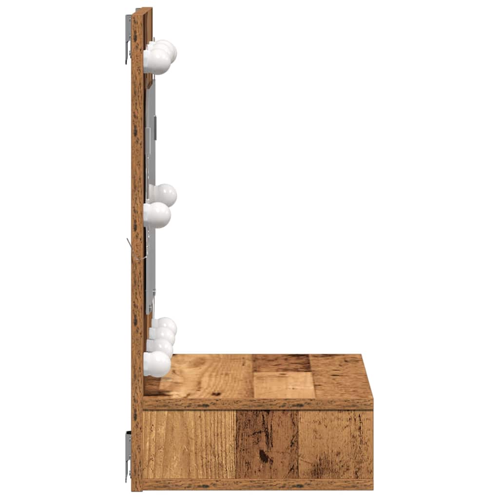 Spiegelschrank Altholz 62 x 31,5 x 62 cm Holzwerkstoff