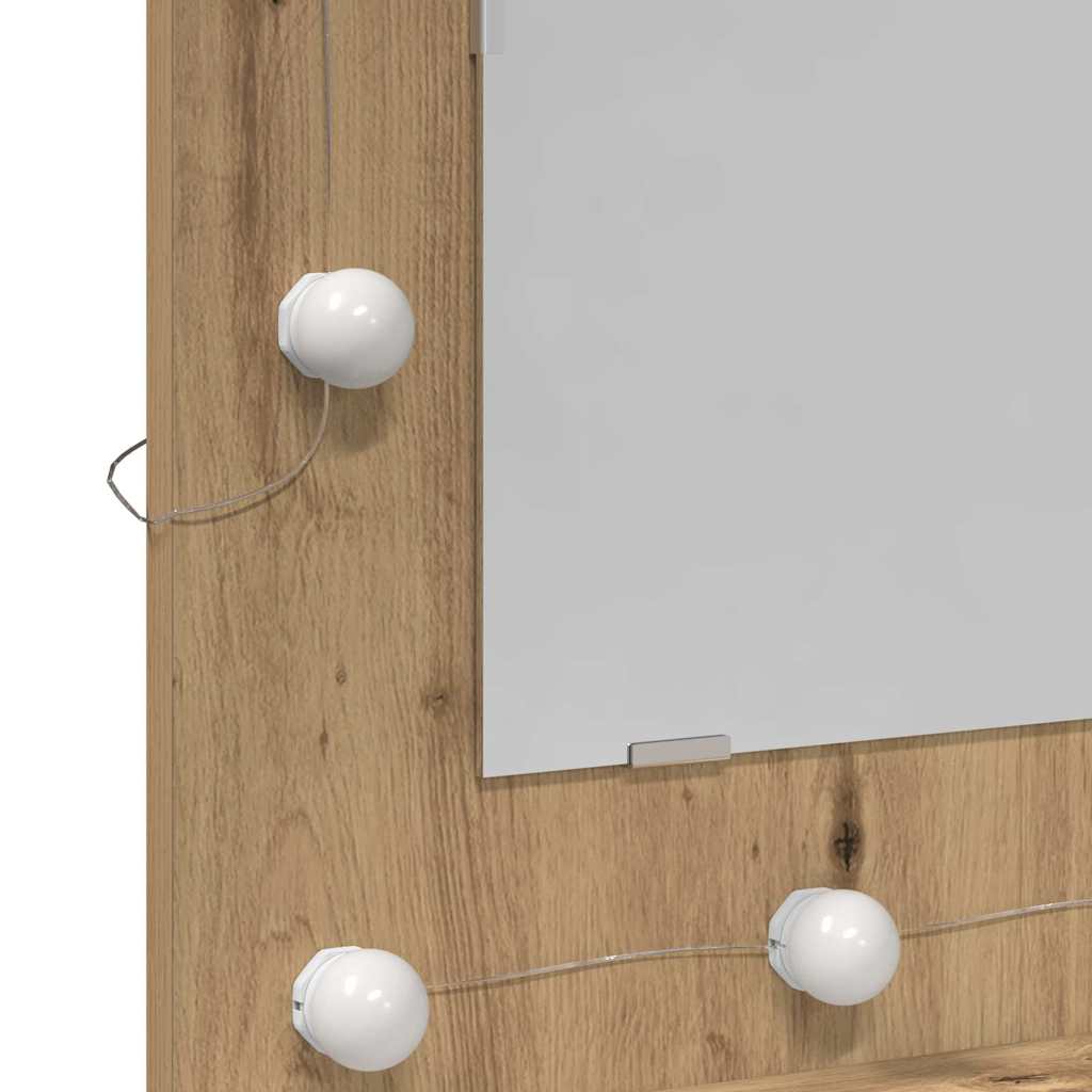 Spiegelschrank Artisan-Eiche 62 x 31,5 x 62 cm Holzwerkstoff