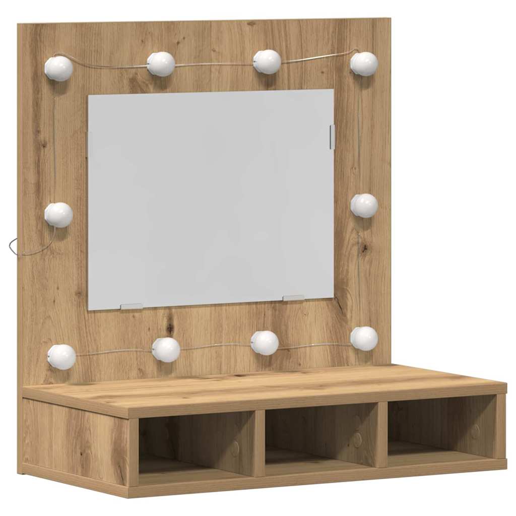 Spiegelschrank Artisan-Eiche 62 x 31,5 x 62 cm Holzwerkstoff