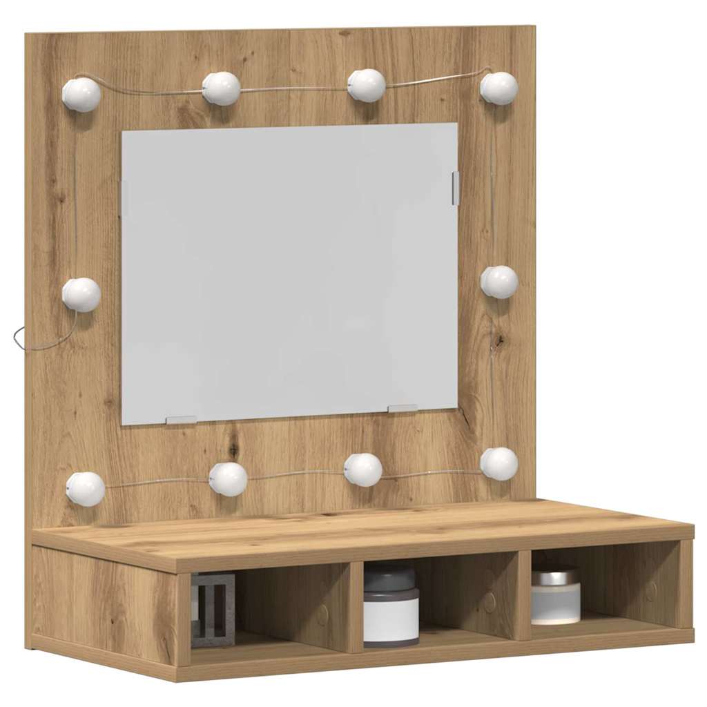 Spiegelschrank Artisan-Eiche 62 x 31,5 x 62 cm Holzwerkstoff