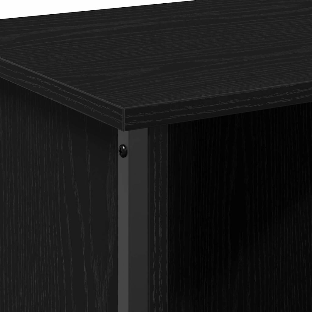 TV-Schränk 102 x 35 x 45 cm Schwarz Eichen-Optik Holzwerkstoff