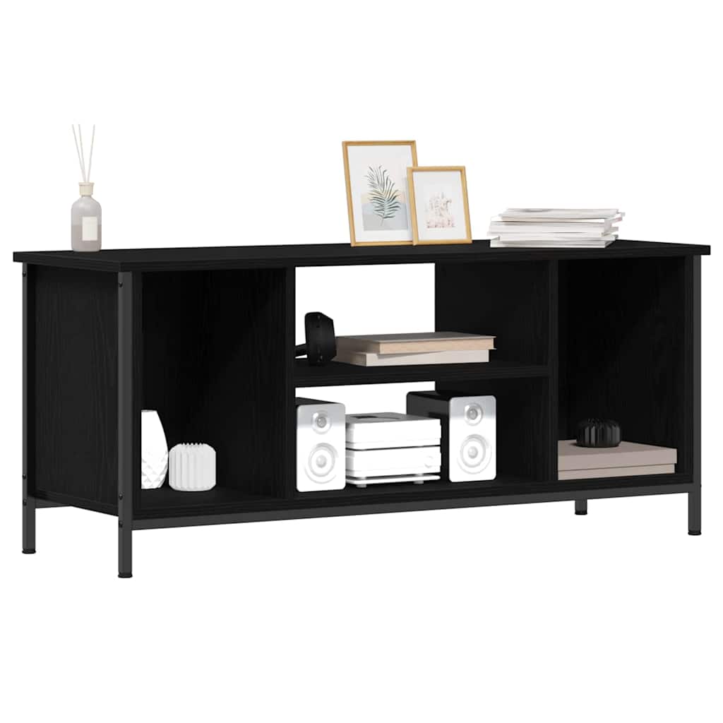 TV-Schränk 102 x 35 x 45 cm Schwarz Eichen-Optik Holzwerkstoff