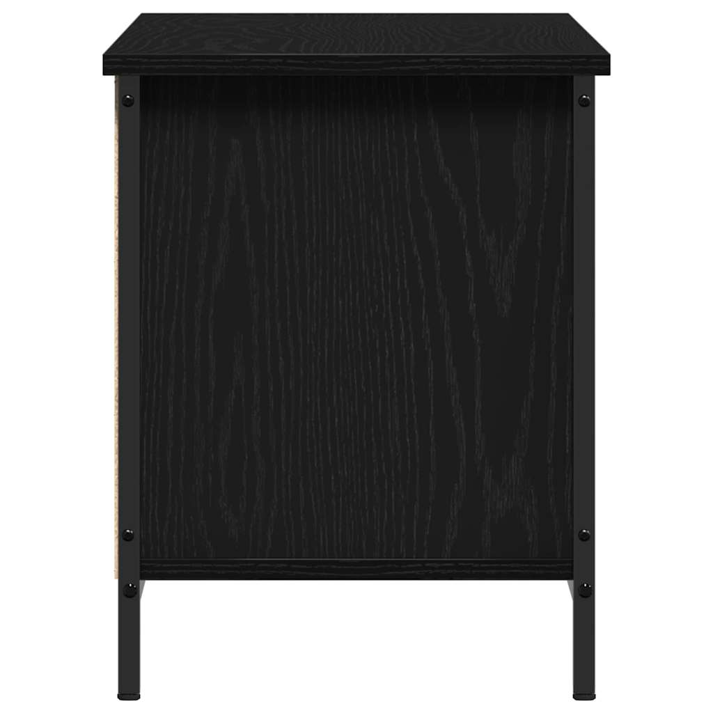 TV-Schränk 102 x 35 x 45 cm Schwarz Eichen-Optik Holzwerkstoff