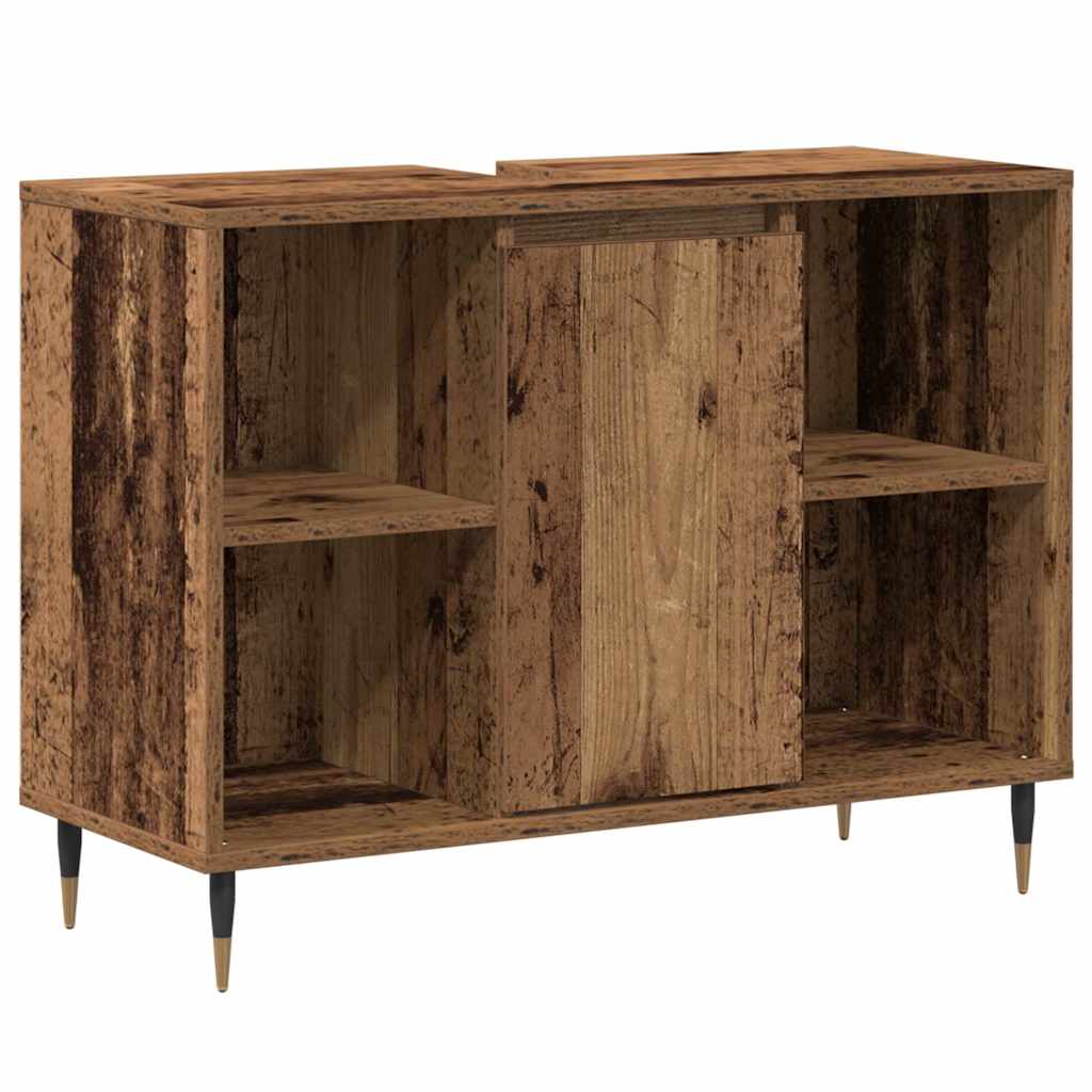 Badezimmerschrank Altholz 80 x 33 x 60 cm Holzwerkstoff