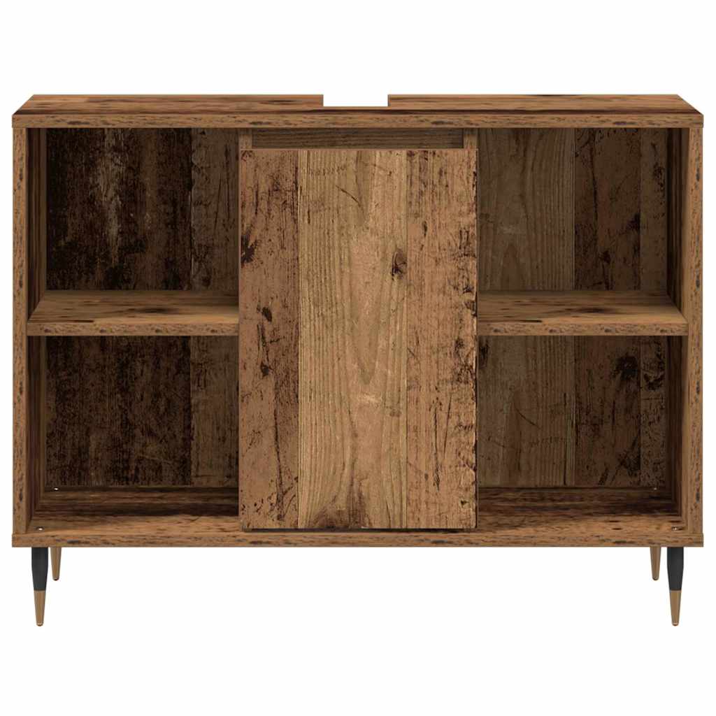 Badezimmerschrank Altholz 80 x 33 x 60 cm Holzwerkstoff