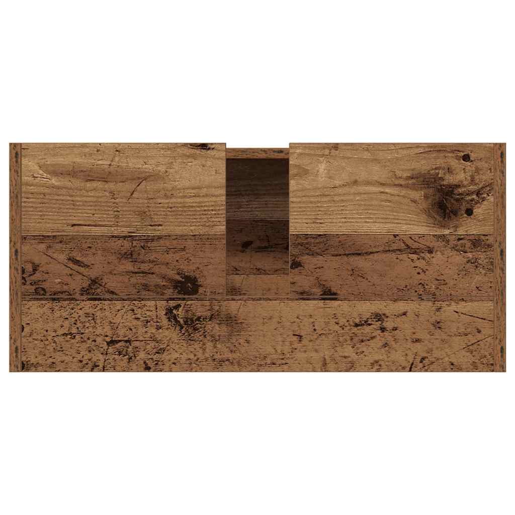 Badezimmerschrank Altholz 80 x 33 x 60 cm Holzwerkstoff