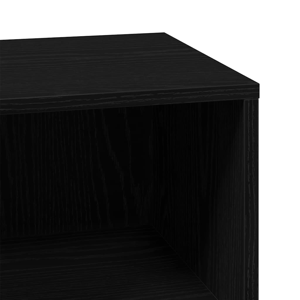Badezimmerschrank Schwarz 80 x 33 x 60 cm Holzwerkstoff