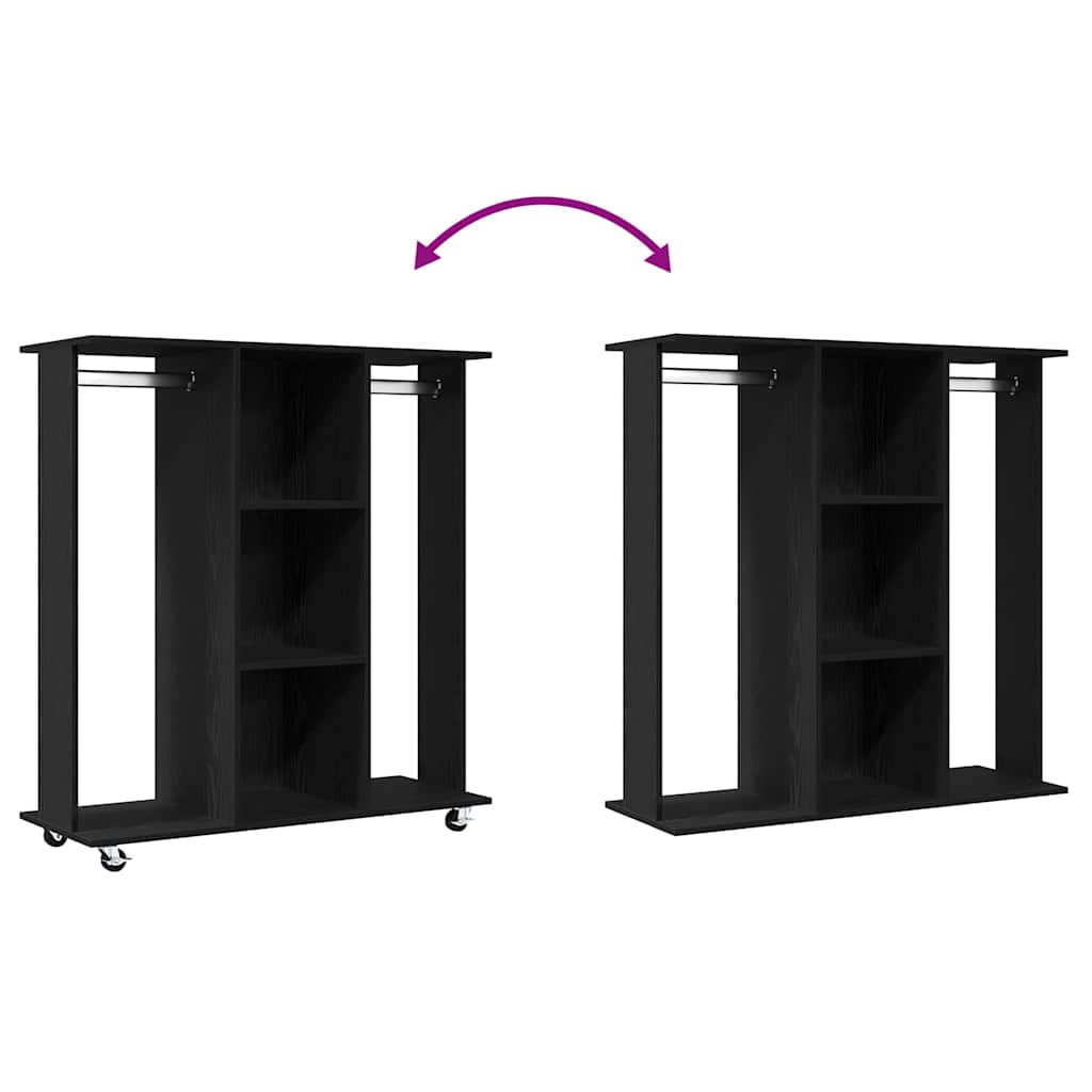 Kleiderschrank Schwarze Eiche 102 x 38 x 110 cm Holzwerkstoff