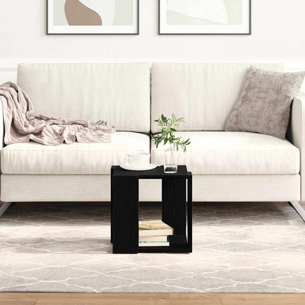 Couchtisch Schwarz Eichen-Optik 32 x 32 x 30 cm Holzwerkstoff