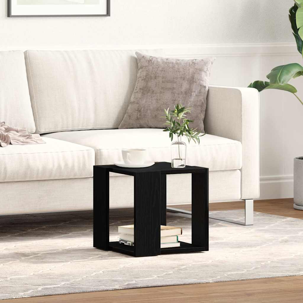 Couchtisch Schwarz Eichen-Optik 32 x 32 x 30 cm Holzwerkstoff