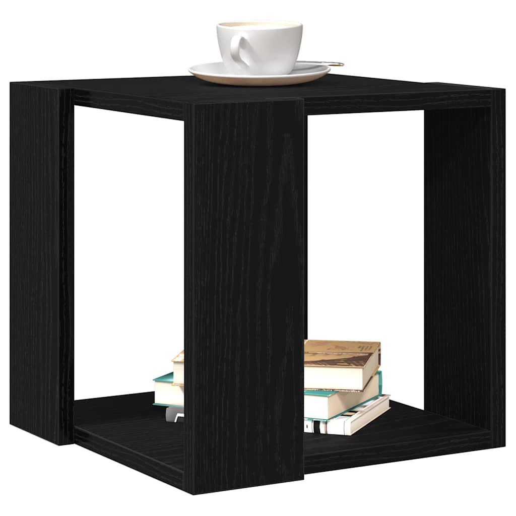 Couchtisch Schwarz Eichen-Optik 32 x 32 x 30 cm Holzwerkstoff