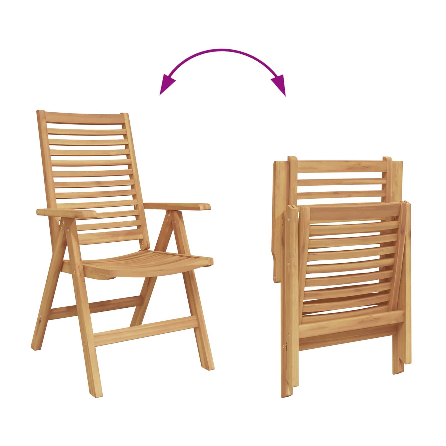 Stuhl 6 stk. Braun Massivholz Teak Umwandelbar