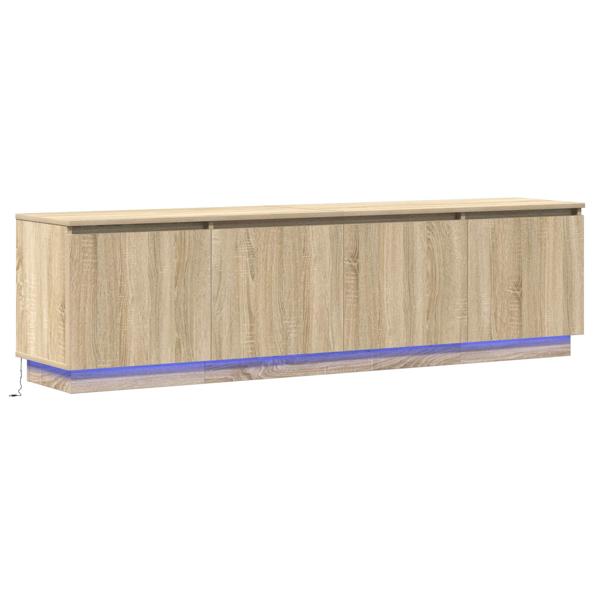 TV-Schränk 180 x 38 x 49 cm Sonoma-Eiche Holzwerkstoff