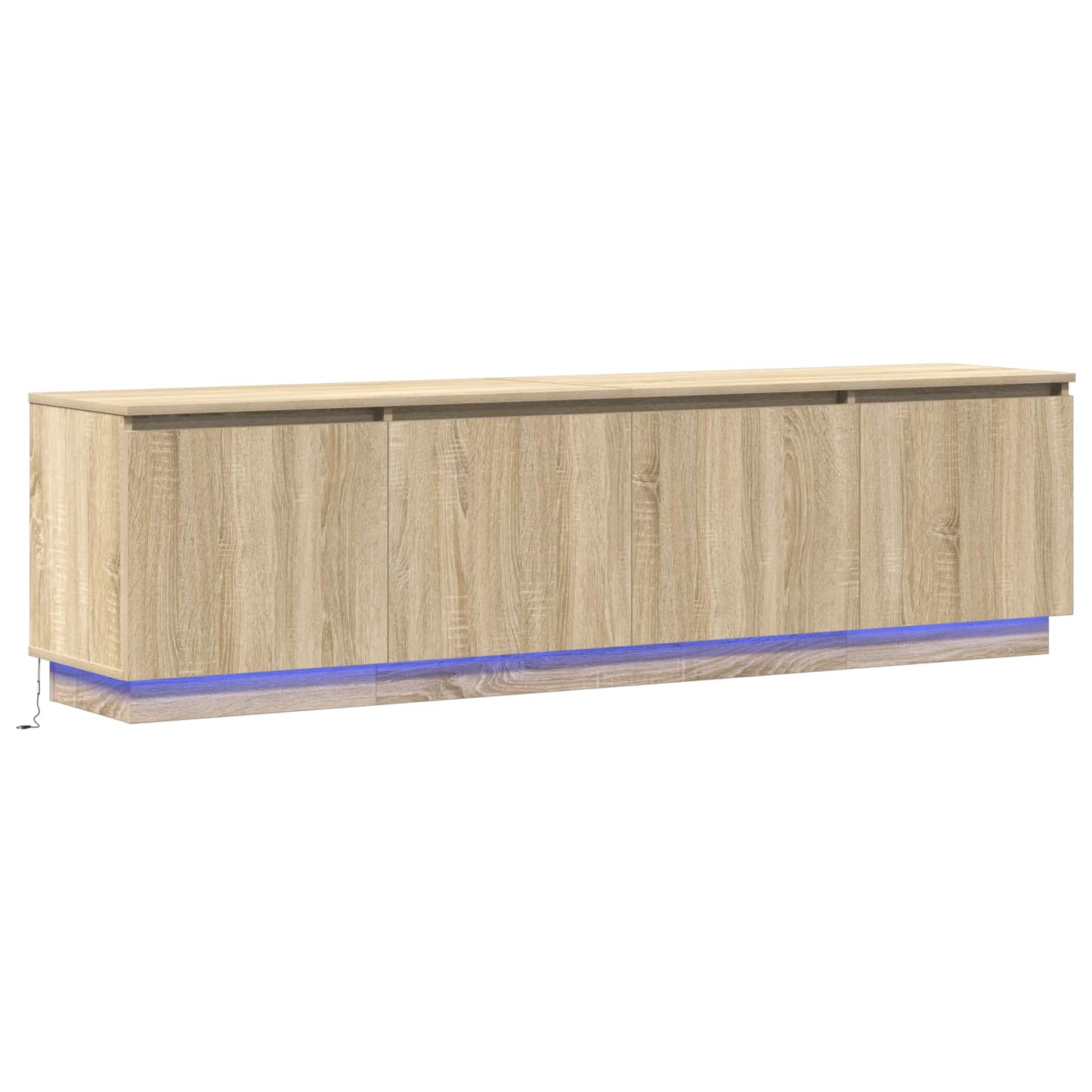 TV-Schränk 180 x 38 x 49 cm Sonoma-Eiche Holzwerkstoff