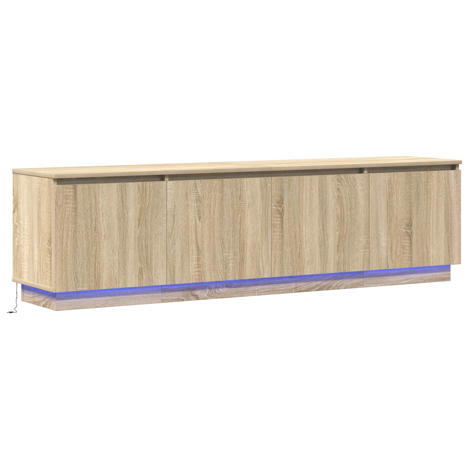 TV-Schränk 180 x 38 x 49 cm Sonoma-Eiche Holzwerkstoff