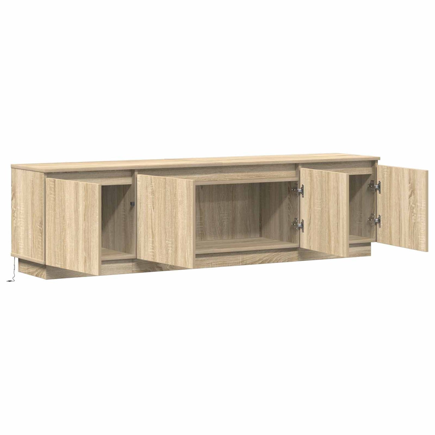TV-Schränk 180 x 38 x 49 cm Sonoma-Eiche Holzwerkstoff