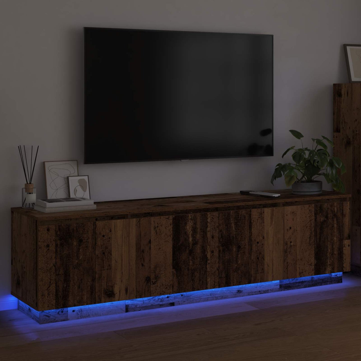 TV-Schränk Altholz 180 x 38 x 49 cm Holzwerkstoff