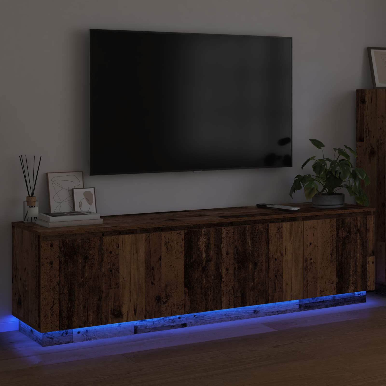TV-Schränk Altholz 180 x 38 x 49 cm Holzwerkstoff
