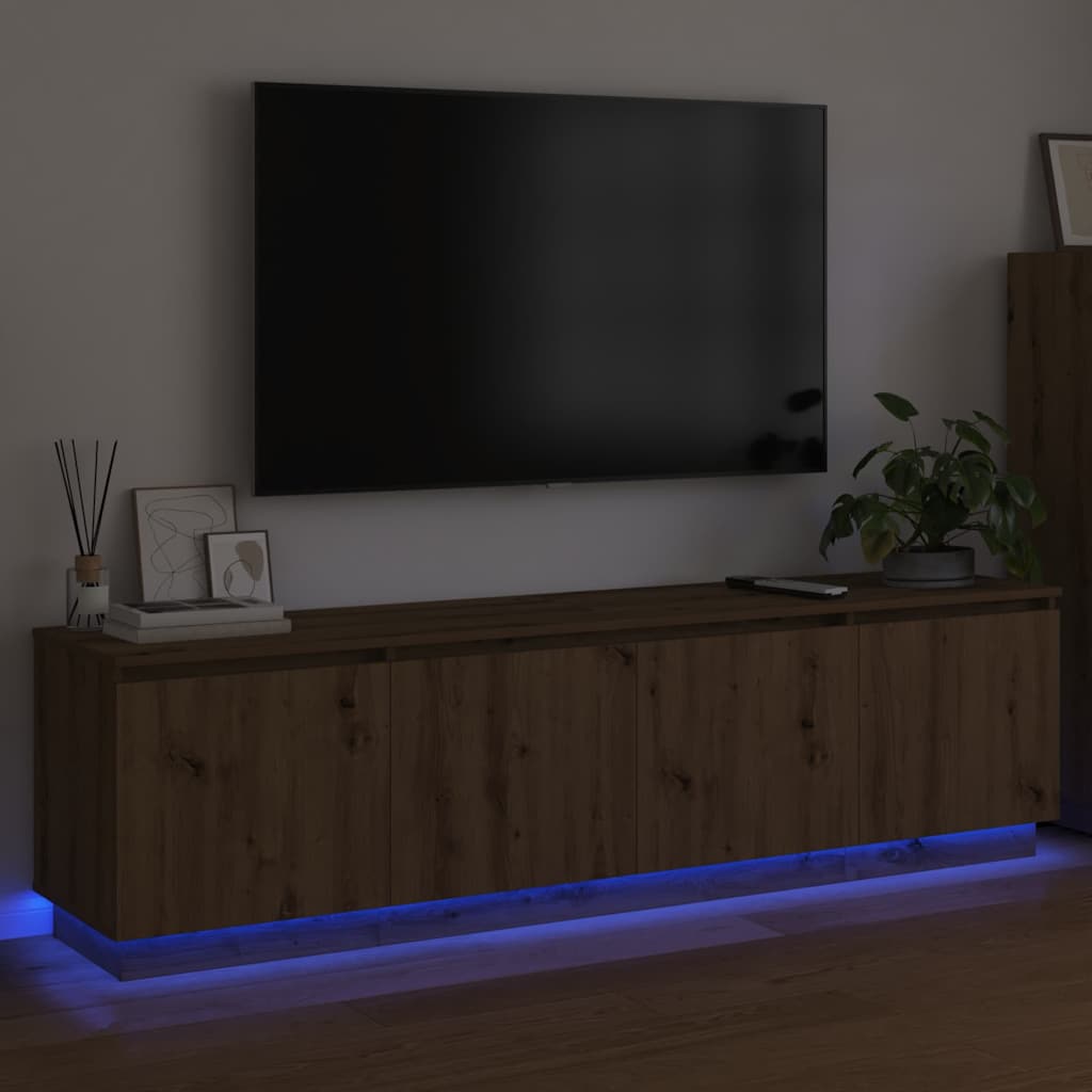 LED-TV-Dashboard Artisan-Eiche 180 x 38 x 49 cm Holzwerkstoff