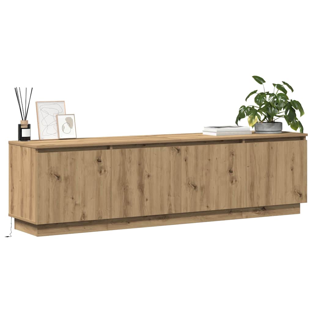LED-TV-Dashboard Artisan-Eiche 180 x 38 x 49 cm Holzwerkstoff
