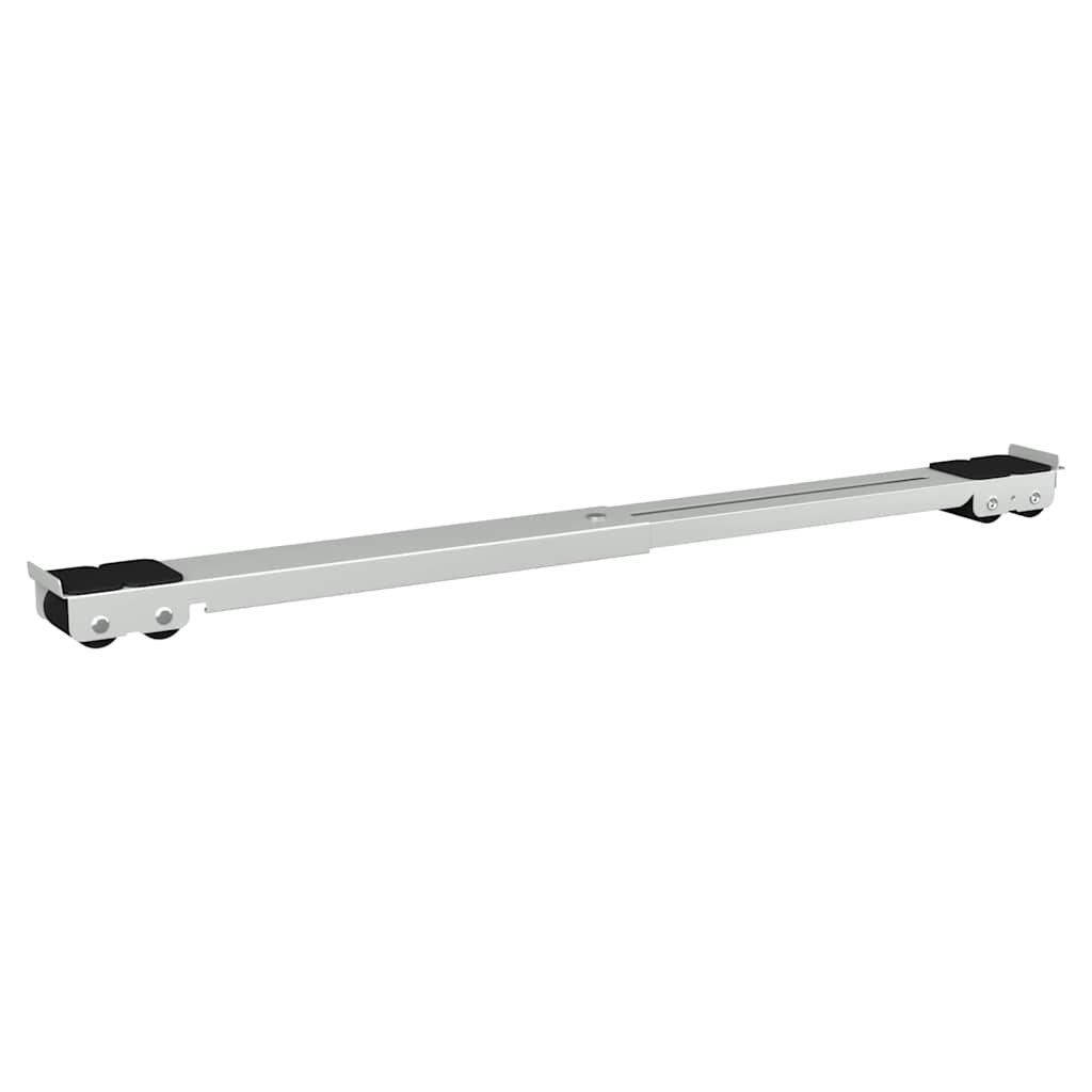 Waschmaschinensockel 2 stk. Silber 72 x 5 x 4,5 cm Edelstahl