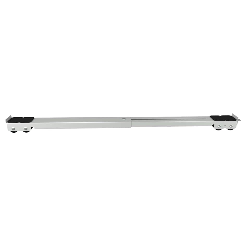 Waschmaschinensockel 2 stk. Silber 72 x 5 x 4,5 cm Edelstahl