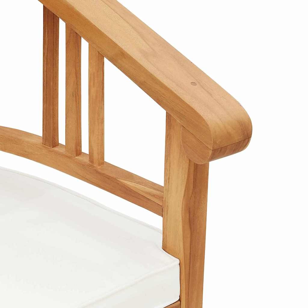 Stuhl 2 Stk. Braun Massivholz Teak