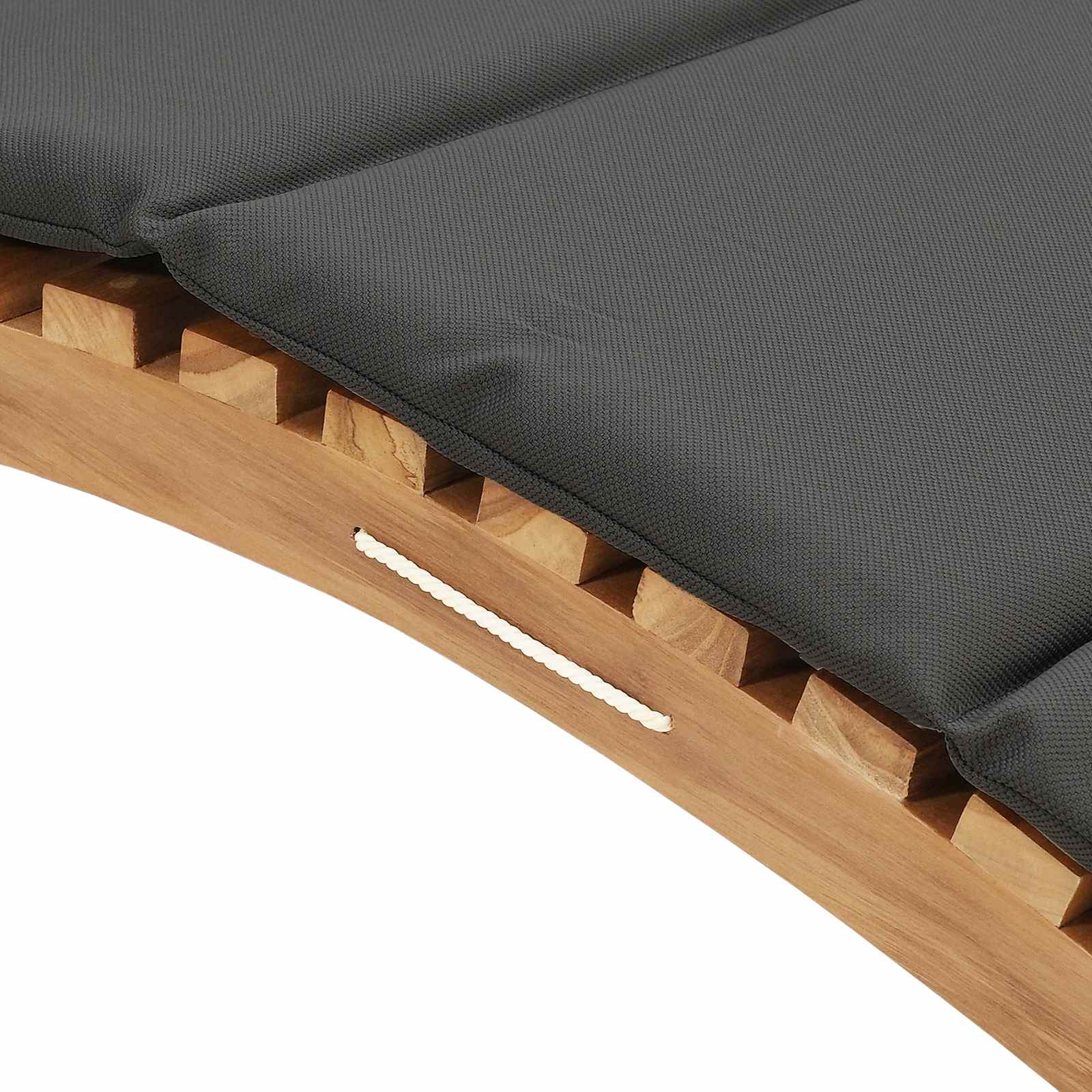 Garten Sonnenliege Braun 198 x 55 x 58,5 cm Massivholz Teak