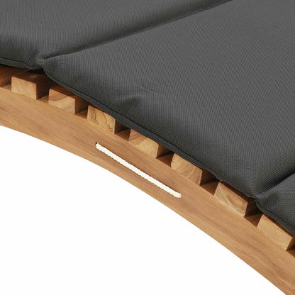 Garten Sonnenliege Braun 198 x 55 x 58,5 cm Massivholz Teak