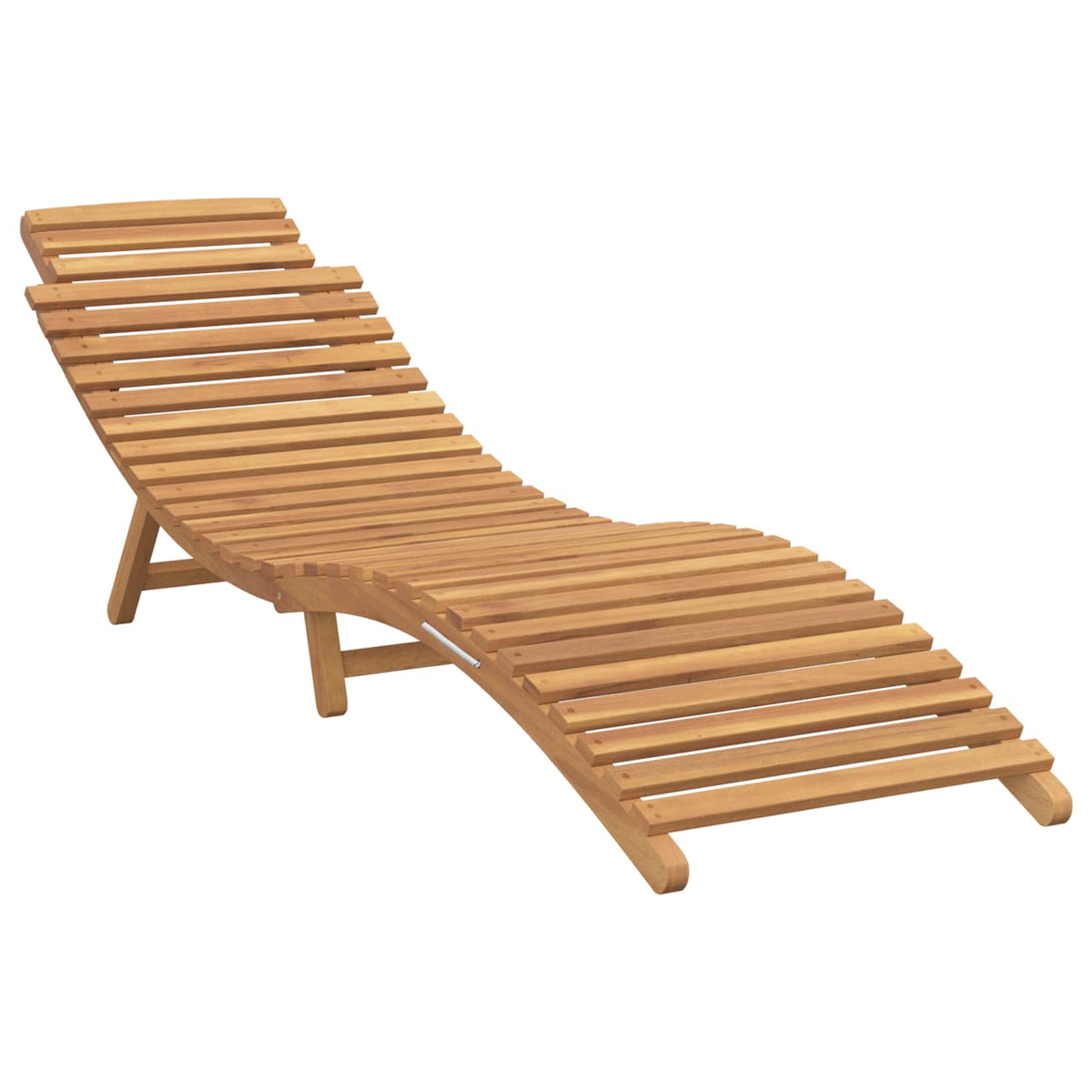 Garten Sonnenliege Braun 198 x 55 x 58,5 cm Massivholz Teak