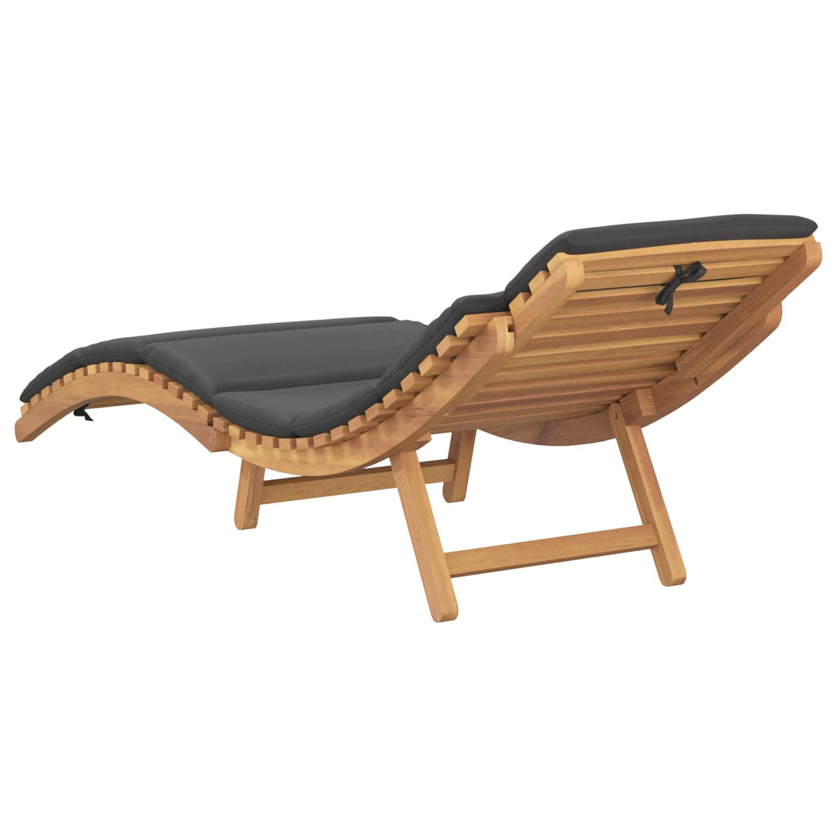 Garten Sonnenliege Braun 198 x 55 x 58,5 cm Massivholz Teak