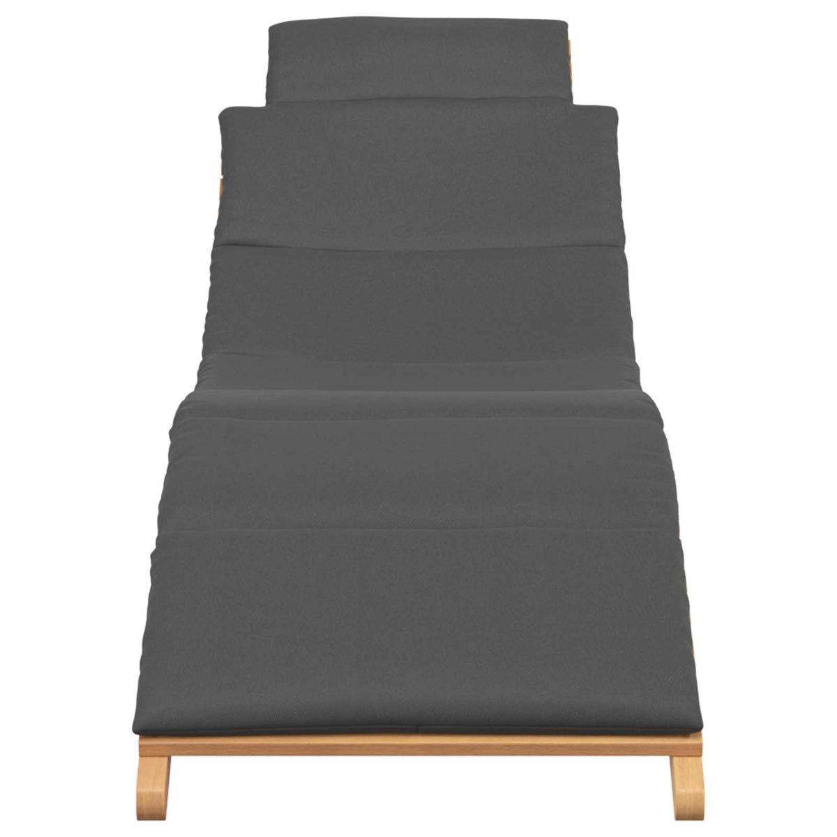 Garten Sonnenliege Braun 198 x 55 x 58,5 cm Massivholz Teak