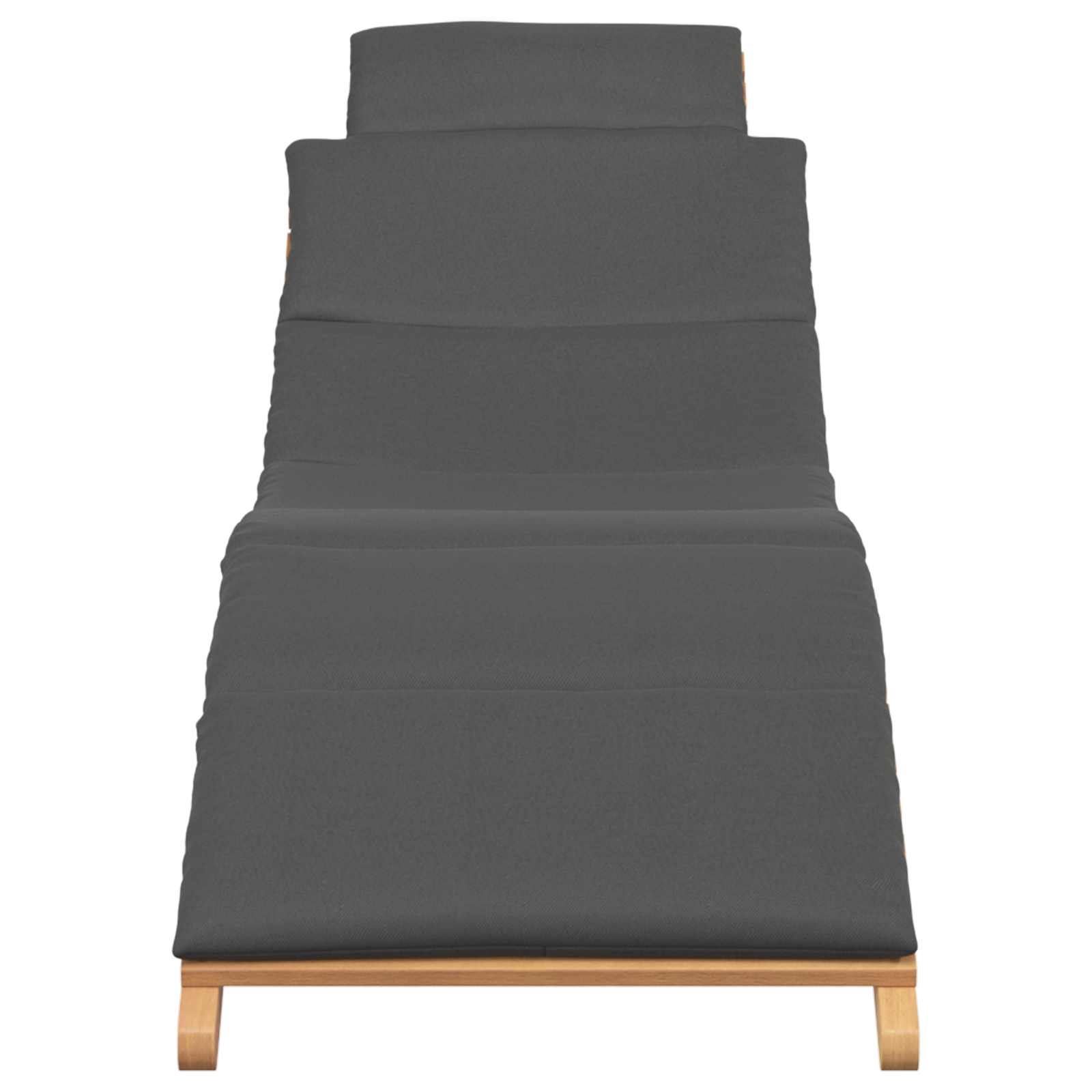 Garten Sonnenliege Braun 198 x 55 x 58,5 cm Massivholz Teak