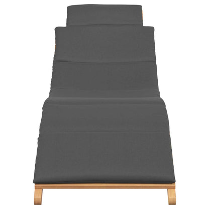 Garten Sonnenliege Braun 198 x 55 x 58,5 cm Massivholz Teak