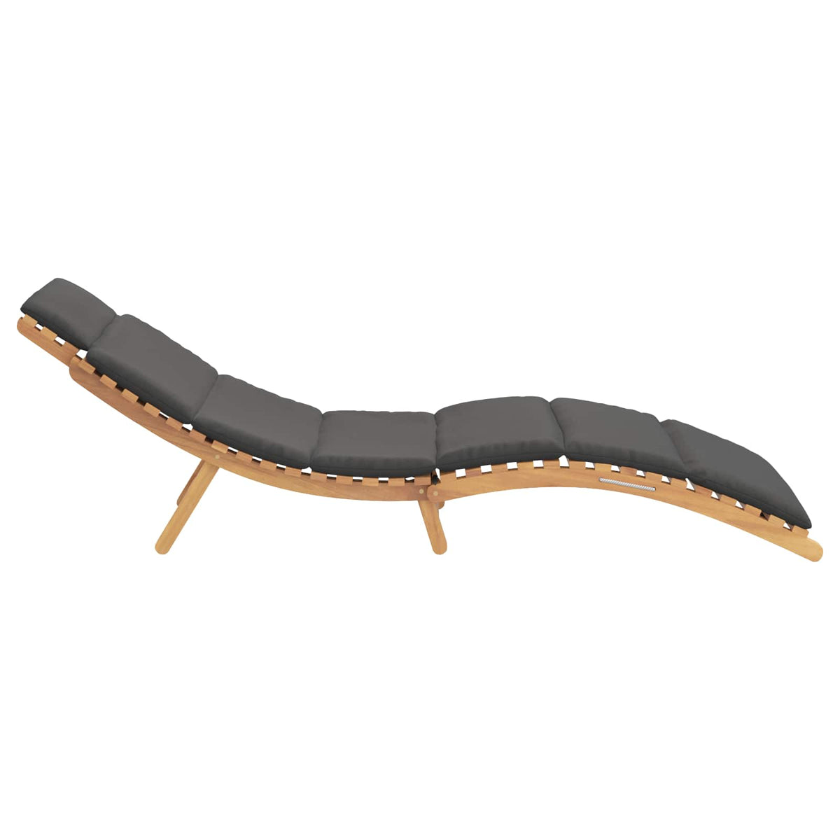 Garten Sonnenliege Braun 198 x 55 x 58,5 cm Massivholz Teak
