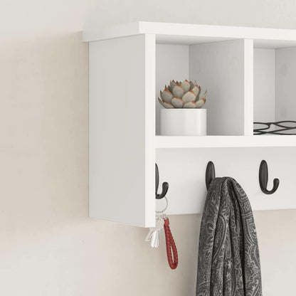 Wandmontierter nachttisch Wandhalterung Weiß 50 x 16 x 26 cm