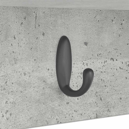 Wandmontierter nachttisch Wandhalterung Beton Grau