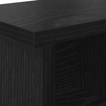 Wandmontierter nachttisch Wandhalterung Schwarz Eichen-Optik