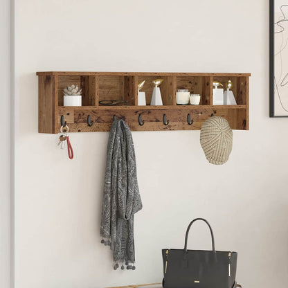 Wandmontierter nachttisch Wandhalterung Altholz Holzwerkstoff