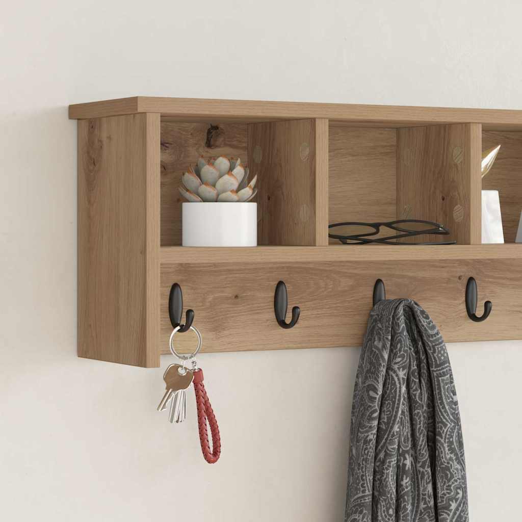 Wandmontierter nachttisch Wandhalterung Artisan-Eiche