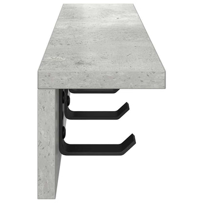 Wandmontierter nachttisch Wandhalterung Beton Grau