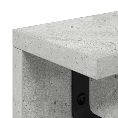 Wandmontierter nachttisch Wandhalterung Beton Grau