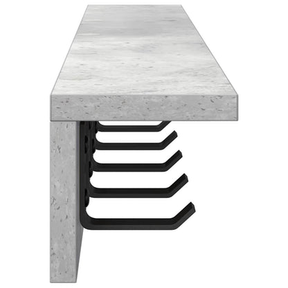 Wandmontierter nachttisch Wandhalterung Beton Grau
