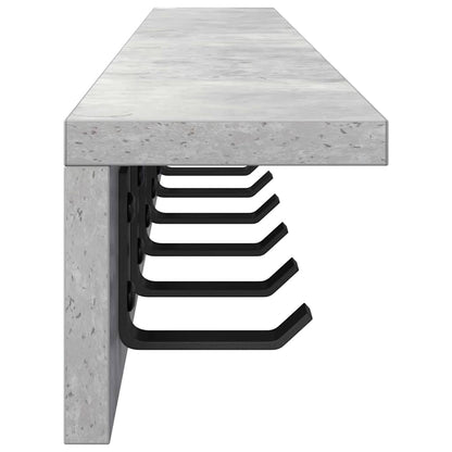 Wandmontierter nachttisch Wandhalterung Beton Grau