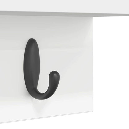Wandmontierter nachttisch Wandhalterung Weiß 60 x 10,5 x 18 cm